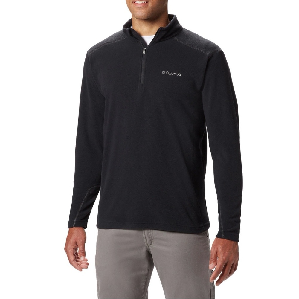 Columbia men’s size XXL quarter zip fleece pullover black‎ color